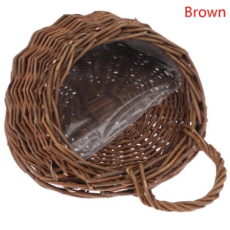 Flower er Wall Hanging Wicker Rattam Basket Garden Vine Kruka s H