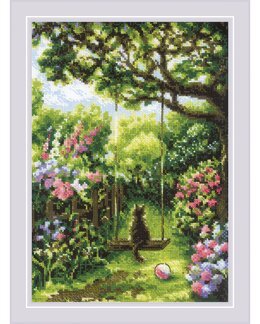 Broderikit Tavla Blomster Gunga