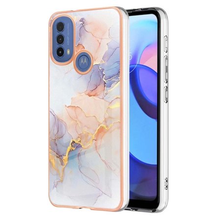 Marmormotiv Motorola Moto E20 / Motorola Moto E30 / Motorola Moto E40 skal - Milky Way Marmor Vit
