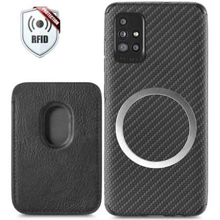 Samsung A51 Stødsikker etui med magnetkortholder Magsafe RFID