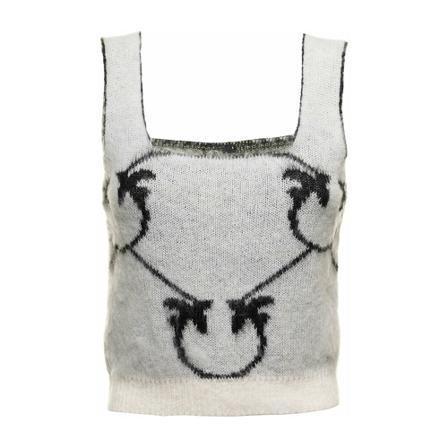 Pinko, Sleeveless Tops Biały, Kobieta, Rozmiar: M