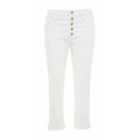 Dondup, Jeans Dp 268B Bs 0033 DR4 22 Wit, Dames, Maat:W26