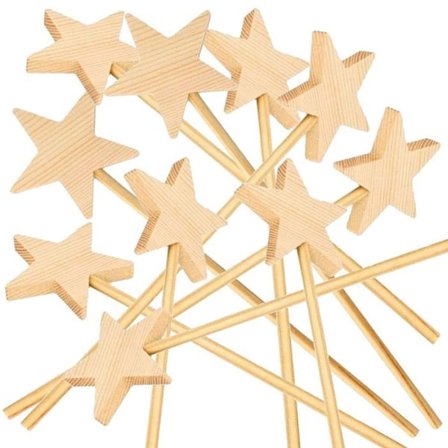 10 puista taikasauvaa 23 cm