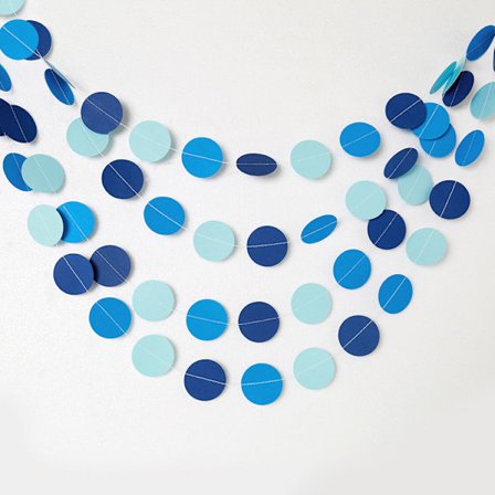 Blå rund pull-up flag Mardi Gras påske halloween Thanksgiving jul væg