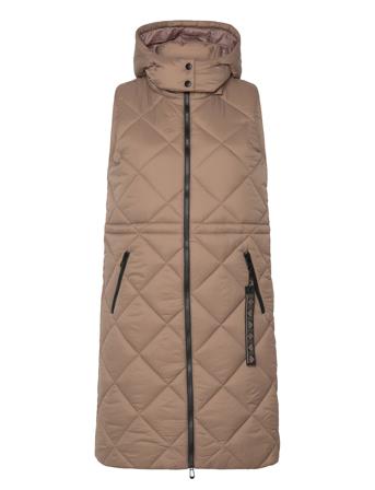 Crgaiagro Waistcoat Vests Padded Vests Brun Cream*Betinget Tilbud