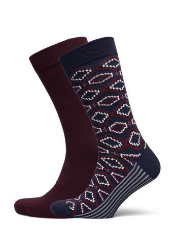 Core Ankle Sock 2P Patterned Björn Borg