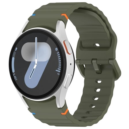 Silikonarmband för Samsung Galaxy Watch 7/FE/6/5/4 44mm 40mm 5 Pro Vågarmband för Galaxy Watch 6 Classic 47mm 43mm Klockarmband