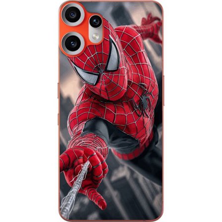 Kompatibelt Mobilskal till Nothing Nothing CMF Phone 2 Pro Dynamisk Spider-Man-illustration i actionperspektiv, superhjältetema med rörelseekonomi o