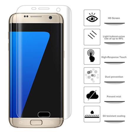 Samsung Galaxy S7 3-PACK PET Skärmskydd 9H 0,2mm Transparent/Genomskinlig