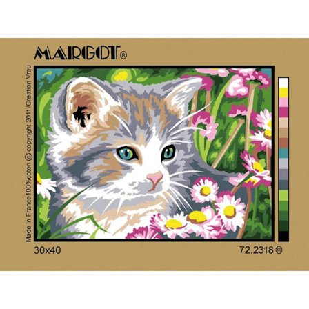 Canevas Pénélope Antik Hjärta att ta 30x40cm