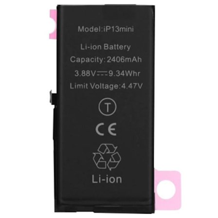 Sisäinen akku iPhone 13 Mini 2406mAh 100% yhteensopiva Korvaa A2660