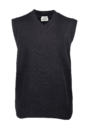 Lindbergh Lambswool v-neck slipover Knit Stickat Herr Svart XL