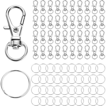 Avainrengas karabiinilukolla - 80 kpl