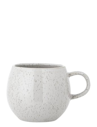 Bloomingville Addison Mug, White, Stoneware - White - 50 CL