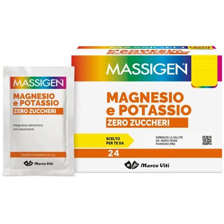 Marco Viti Massigen Magnesio Potassio Zero Zuccheri 24 Bustine