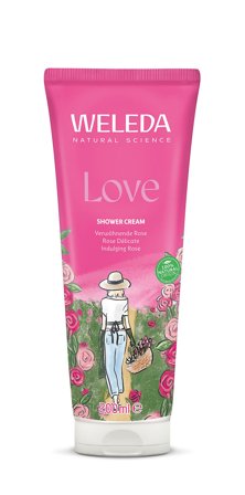 Weleda Love Shower Cream Rose 200 ml, Skincare, Kropspleje, Bodyshampoo