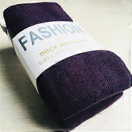 Tykk Varm Stripete Dame Strømpebukser Høst Vinter Strømpebukse Bomull strikkede Strømper Multi farger Collant