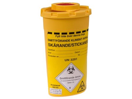 SARSTEDT Kanylburk plast 0,2L - Lyreco - Sjukvård och omsorg - Inredning - Riskavfallshantering