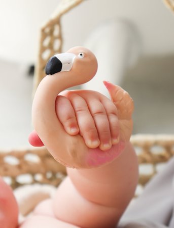 OLI & CAROL Sky The Flamingo - White - 7.4X 2X 8CM