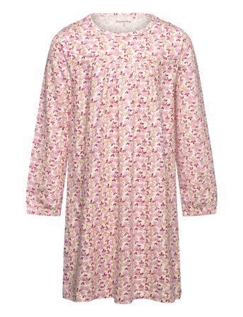 Nightdress Ls Aop Dresses & Skirts Dresses Casual Dresses Long-sleeved Casual Dresses Pink Minymo