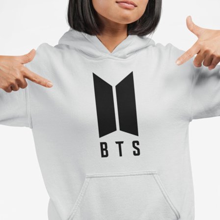 BTS stil grå svart huvtröja barn K-pop SUGA tröja t-shirt