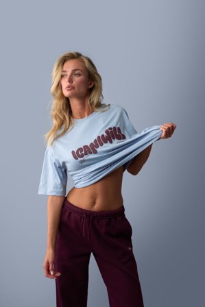 ICANIWILL - Everyday Oversized Cotton T-Shirt Light Violet Slate - Damen - ICIW