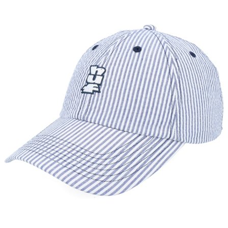 HUF - Seersucker Megablast 6 Panel Hat Blue Dad Cap Blue Cap - @ Hatstore