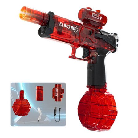 Ultimat Battle Blaster, Elektrisk Vannpistol med Skytebelysning, 10 Meter Lang Rekkevidde Merk: Hentes på hentested