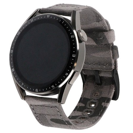 Vävd Canvas Quick Release Klockarmband för Huawei GT4