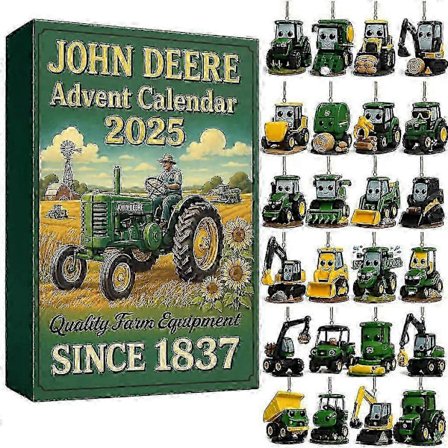 24-dagers *John Deere Adventskalender 2025 Traktor Blind Box, Julegave.z (FMY)