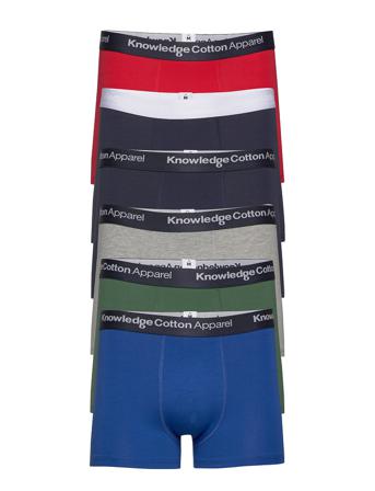 Maple 6-Pack Underwear - Gots/Vegan Boksershorts Blå Knowledge Cotton Apparel