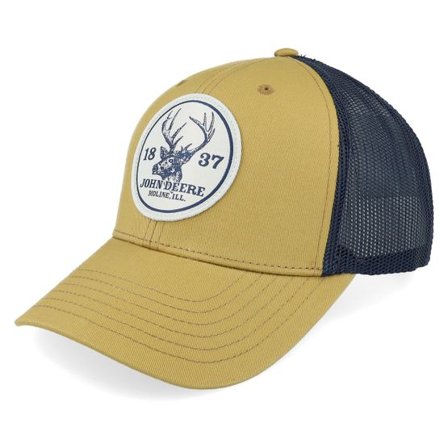 John Deere - Beige trucker Keps - Vintage Sign 1 Navy/Brown Trucker @ Hatstore