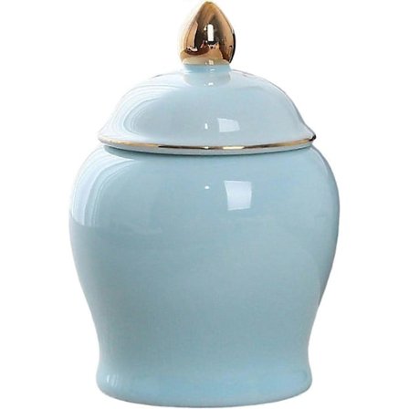 Keramiske opbevaringskrukker, højglanspolerede lufttætte opbevaringsbeholdere med låg, lille madopbevaringskrukke til køkkenskrydderier, te, sukker, 