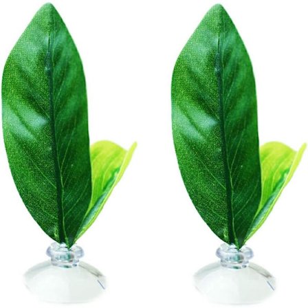 2-pack Betta-fisk hängmatta, silke Betta-blad hängmattor pad solstol leksaker plast