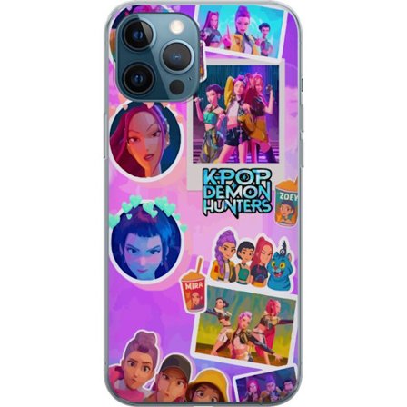 Yhteensopiva Puhelinkuori Apple Apple iPhone 12 Pro Kawaii KPop Demon Hunters vinyylikeräilykohde