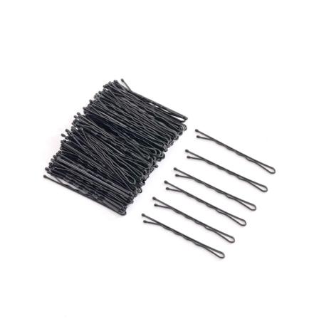 Pack med 20 Svarta hårnålar (Bobby pin) 55 mm. långa