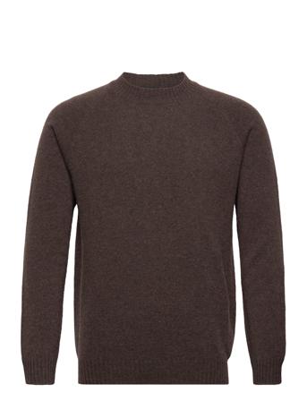 5548 - Iq Turtle Strikkegenser M. Rund Krage Brun SAND