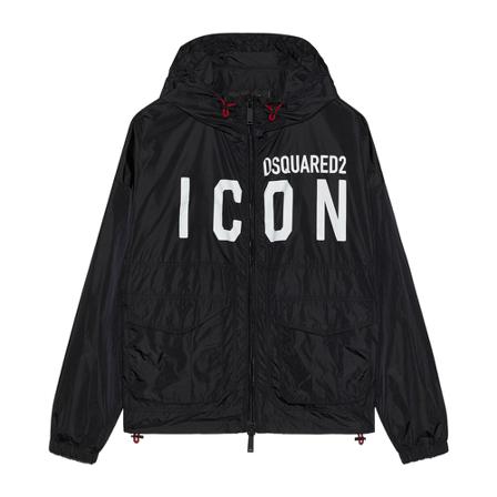 Dsquared2, Light Jackets Zwart, Heren, Maat:XL,nylon