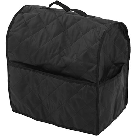 (Svart) 1 stk blenderlokk, beskyttelsesdeksel for kjøkkenmaskin, kjøkkenmatstøvdeksel med topphåndtak, ekstra tilbehørslomme