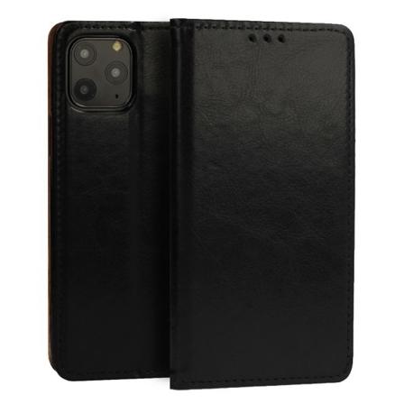 Plånboksfodral Iphone 13 Pro Max Äkta Italienskt Läder Svart