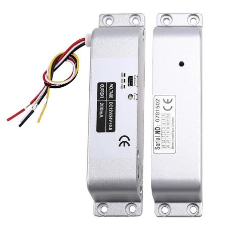 Elektrisk Fallelås med Bolt 4 Ledninger DC12V Elektroniske Mortise Låse Trædør Lås Jerndør Lås