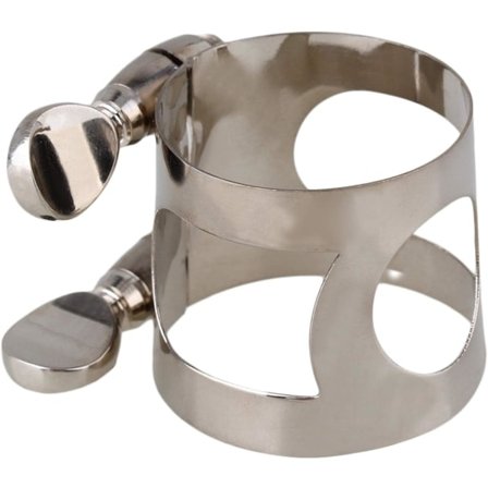 Nikkelbelagt Klarinet Dobbelte Skruer Justerbart Mundstykke Bånd