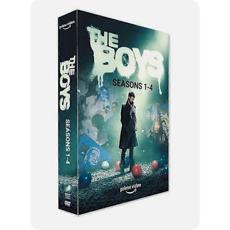 The Boys: Kausi 1-4 Kokonaisuudessaan (DVD, 2024, 12-Levyn Kokoelma) englanninkielinen versio