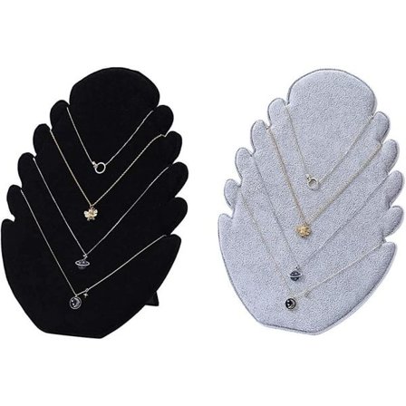 2 kappaletta kaulakorun esittelyteline Crday 5 ketjun aukoilla kaulakorujen ripustamiseen