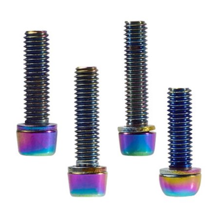 6 x M5 x 17mm Skruer for Terrengsykkel og Landeveissykkel - Titan, ZQKLA