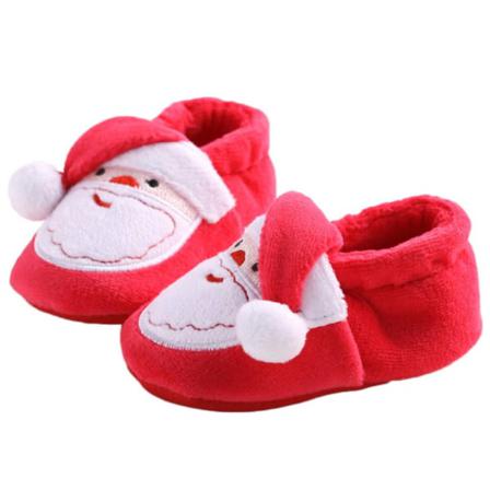 Mjuk Coral Fleece Vinter Baby Skor Tecknad Toddler Spädbarn