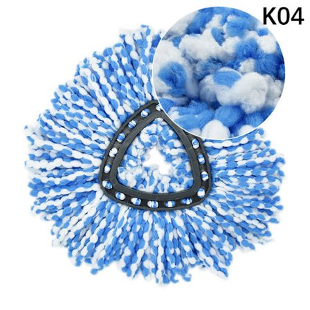 Udskiftning af moppehovedpuder Spinmoppe genopfyldningshoved Rengøring af gulv C