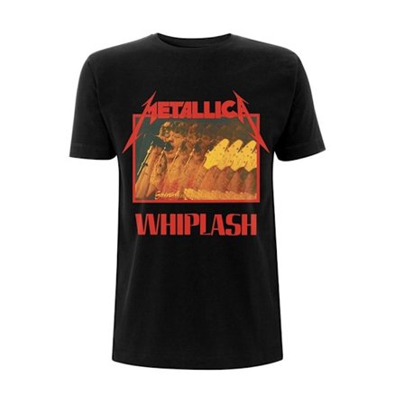 Metallica Unisex Adult Whiplash T-Shirt M Svart