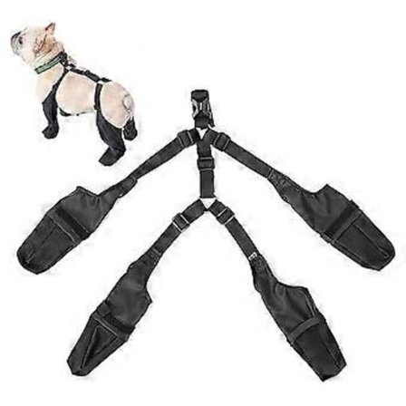 M Størrelse Bløde Franske Bulldog Sko Justerbare Vandtætte Hundestøvler Legging Skridsikre Åndbare Hundesko Kæledyrspoter Beskytter