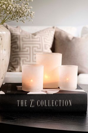 Zelected by Houze - Lysestager Frost 3-pak - Hvid - Lysestager & lanterner - Fra Homeroom